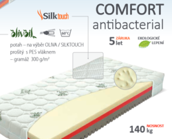 Matrace Materasso Comfort antibacterial Silk touch