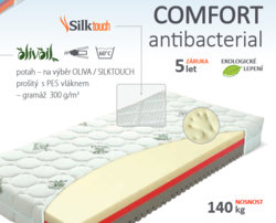 Matrace Materasso Comfort antibacterial Silktouch