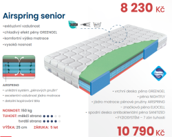 Matrace Materasso Airspring senior